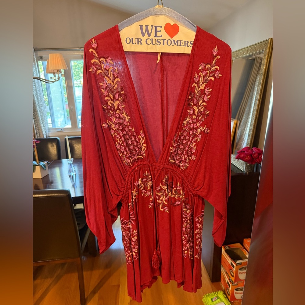 Free People Rich Red Garment